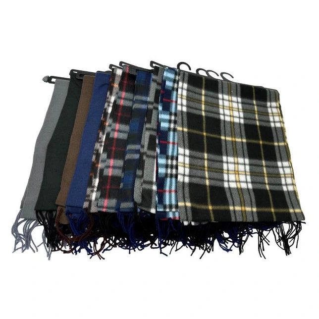 12 X 54 IN POLAR FLEECE SCARF ASSORTED
